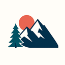 Mountain and pine tree for the National Parks section